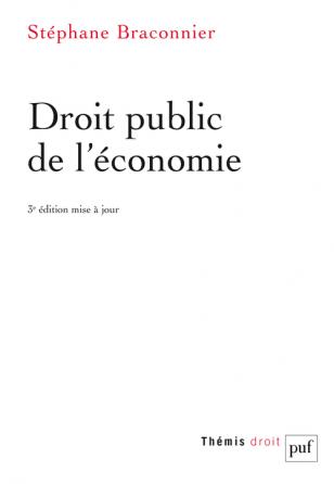 Couverture de l'ouvrage"Droit public de l'économie"