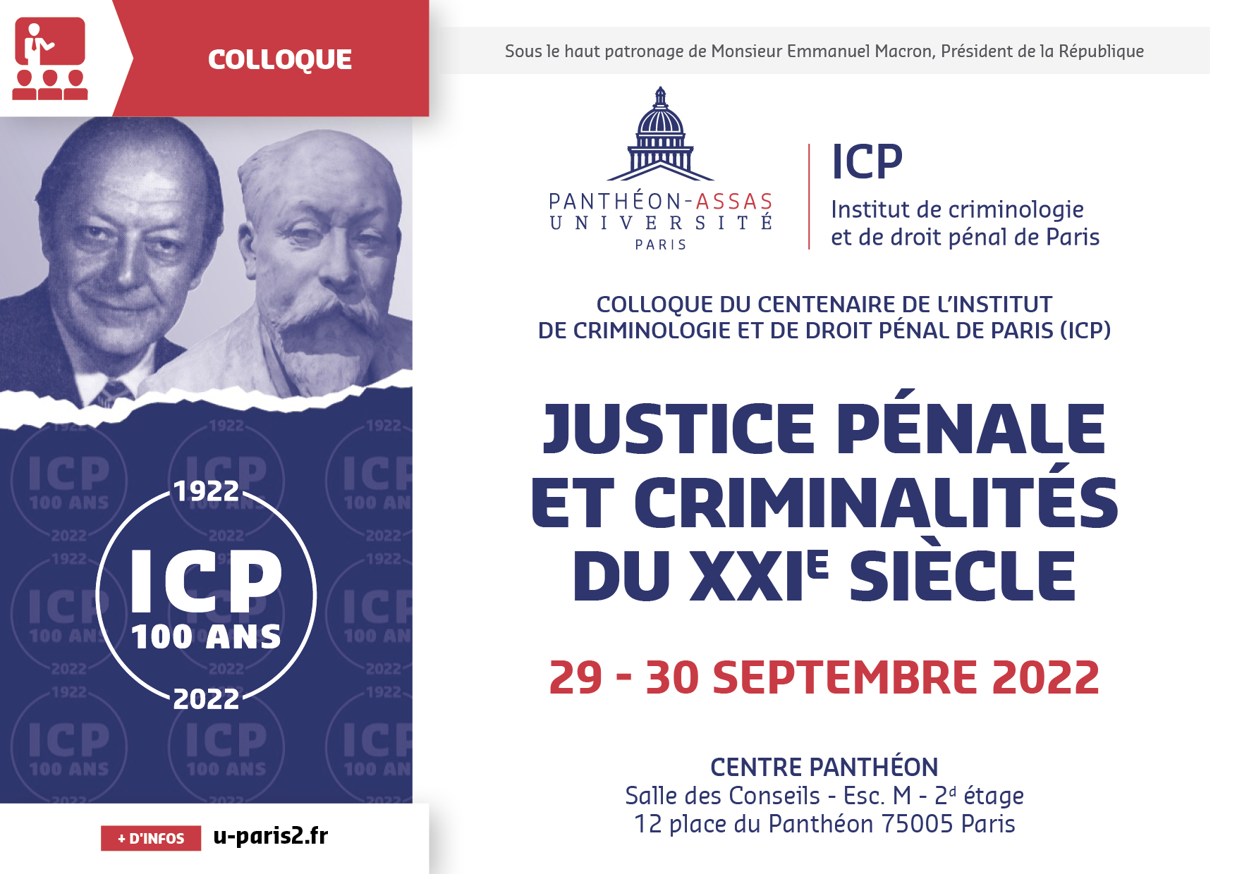 Affiche centaire de l'ICP