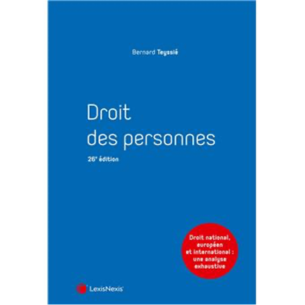 Droit des personnes (26e édition) Droit des personnes (26e édition)