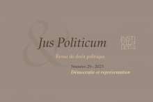 Le numéro 29 de la revue Jus Politicum est paru